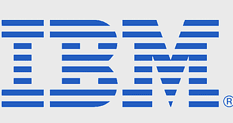 IBM logo design, blue computer network icon, international business machine symbol, software developer branding, corporate identity elements, technology industry emblem, digital innovation representation