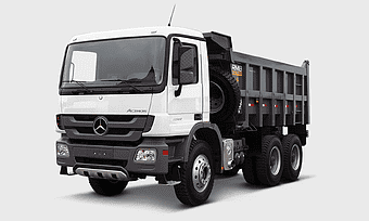 Mercedes-Benz Actros dump truck, commercial vehicle transport, automotive exterior design, freight transport solutions, heavy-duty lorry, industrial cargo vehicle, trucking logistics service