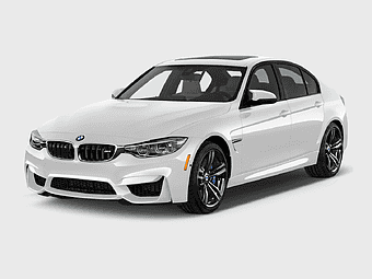 2018 BMW M3, BMW luxury sedan, performance vehicle, automotive exterior design, white sports car, high-performance wheels, premium automotive branding